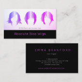 Modern Wig Shop Haarstylist Visitekaartje (Voorkant / Achterkant)