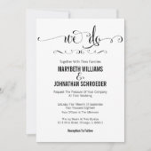 Modern wij doen de Kaart van de Uitnodiging van he (Voorkant)