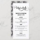 Modern wij doen de Kaart van het Menu van de Wedde (Voorkant / Achterkant)