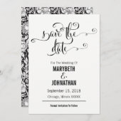 Modern wij gebruiken script om de datum Kaart op t (Voorkant / Achterkant)