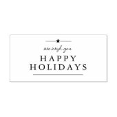 Modern Wij Wensen U Prettige Feestdagen Rubberstempel (Afrduk)