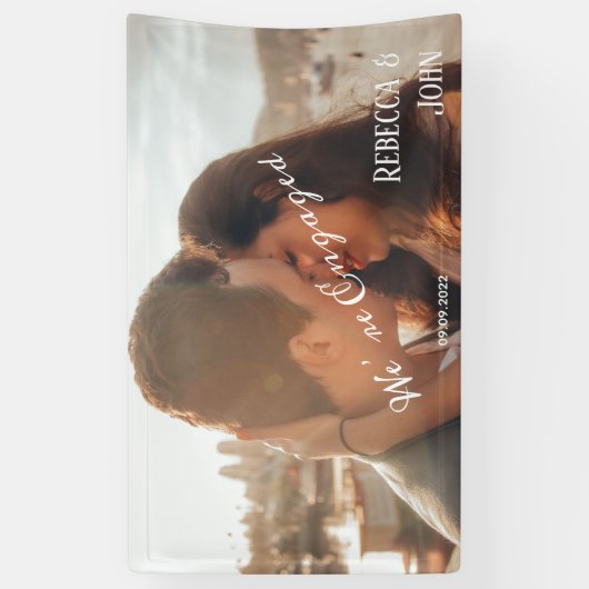 Modern wij zijn de Geëngageerde Achtergrond van he Spandoek (Verticaal)