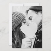 Modern Wijzig de datum Aquarel Groen Foto Kaart (Achterkant)