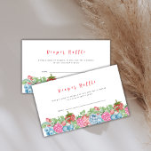 Modern Wild Berry Sweet Luier Raffle Baby shower Informatiekaartje