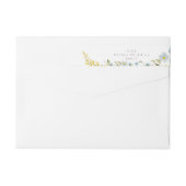 Modern Wild Flower Boho Wedding Address (Achterkant)