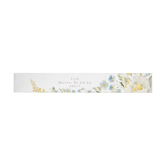 Modern Wild Flower Boho Wedding Address (Individueel)