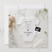 Modern Wild Flowers zwangerschapsaankondiging Kaart (Voorkant)