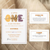 Modern Wild One Baby Shower Photo Kaart