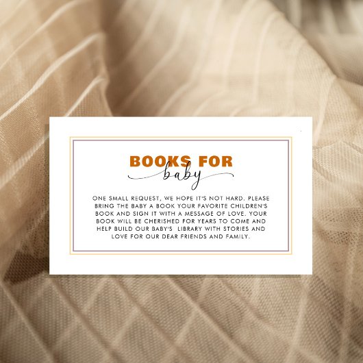  modern Wild One “Book for Baby” Informatiekaartje