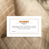 MOdern Wild One diaper raffle  Informatiekaartje