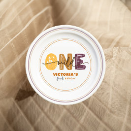Modern Wild One First Birthday Papieren Bordje