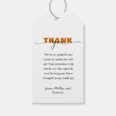 Modern Wild One First Birthday | Thank you Cadeaulabel (Voorkant)