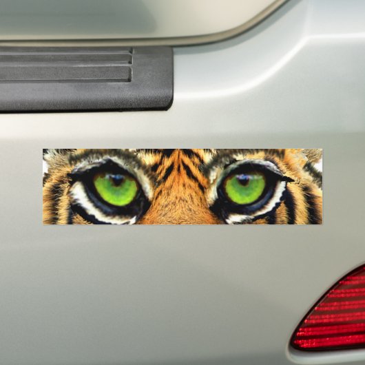 Modern Wild Tiger Bumpersticker (Op auto)