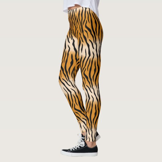 Modern Wild Tiger Pattern Leggings (Links)