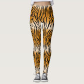 Modern Wild Tiger Pattern Leggings (Voorkant)