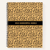 Modern Wild Tiger Pattern Notitieboek (Voorkant)