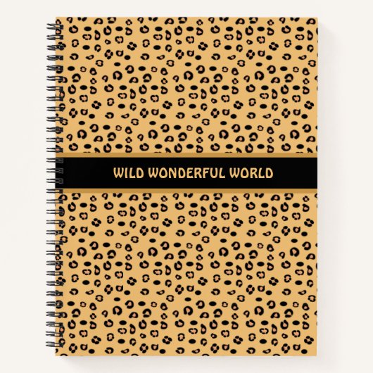 Modern Wild Tiger Pattern Notitieboek (Voorkant)