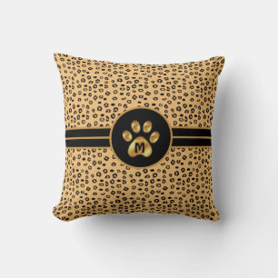 Modern Wild Tiger Pattern & Paw Kussen