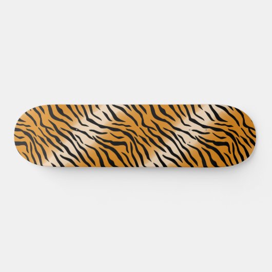 Modern Wild Tiger Pattern Persoonlijk Skateboard (Horizontaal)