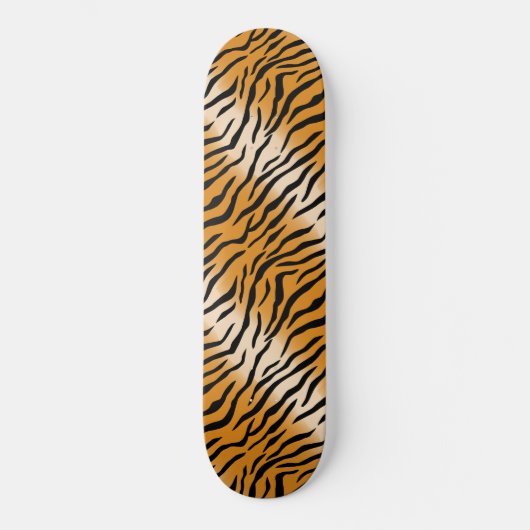 Modern Wild Tiger Pattern Persoonlijk Skateboard (Voorkant)