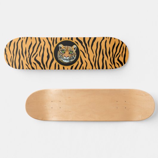 Modern Wild Tiger Pattern Skateboard (Horizontaal)