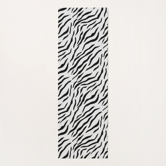 Modern Wild White Tiger Pattern Yoga Mat (Achterkant)