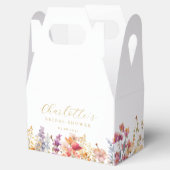 Modern, wilde bloem, bruidsmeisjesfeest bedankdoosjes (Geopend)