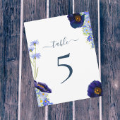 Modern Wilde Bloem Huwelijk Tafel Nummer