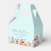 Modern, wilde bloem, vrijgezellenfeest bedankdoosjes (Voorkant Zijde)