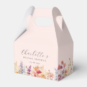 Modern, wilde bloem, vrijgezellenfeest bedankdoosjes (Voorkant Zijde)