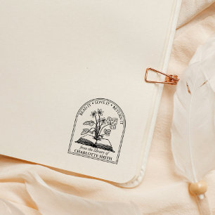 Modern Wilde Bloemenboek Uit de Bibliotheek Van Rubberstempel