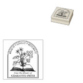 Modern Wilde Bloemenboek Uit de Bibliotheek Van Rubberstempel (Gestempeld)