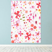 Modern Wilde Waterverf Canvas Afdruk (Insitu (Houten vloer))