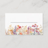 Modern, Wildflower Baby Shower Plaatskaartje (Voorkant)