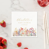 Modern, Wildflower Baby shower Servet (Insitu)