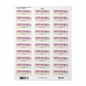 Modern Wildflower Beige Bruiloft Retouradres Etiket (Full Sheet)