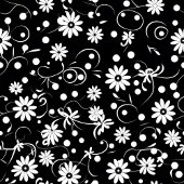 Modern Wildflower Blanket Custom Monochrome Style Fleece Deken