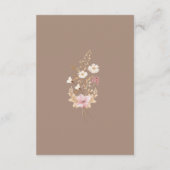 Modern Wildflower | Botanical Wedding Details Informatiekaartje (Achterkant)