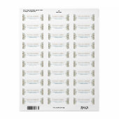 Modern Wildflower Huwelijk Retouradres Label (Full Sheet)