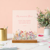 Modern, Wildflower Momosa Bar Baby shower Acryl Bord (Huwelijk)