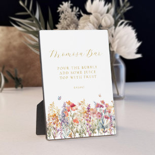 Modern, Wildflower Momosa Bar Baby shower Fotoplaat