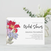 Modern Wildflower Waterverf Vrijgezellenfeest Kaart (Staand voorkant)