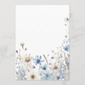 Modern Wildflower Wedding Advieskaart (Achterkant)