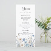 Modern Wildflower Wedding Menu (Staand voorkant)