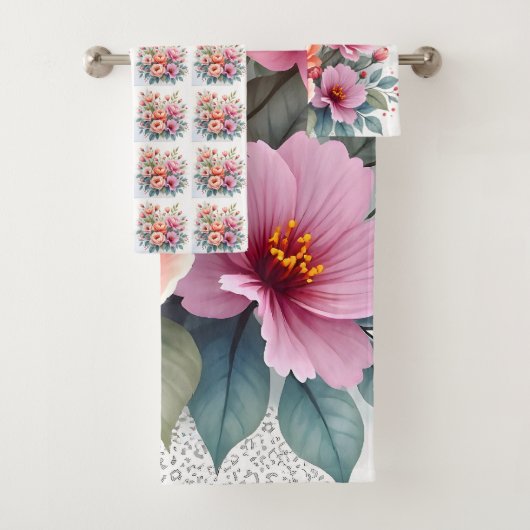 Modern Wildflowers Beautiful Luxury Collection Bad Handdoek (Insitu)