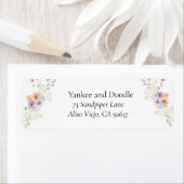 Modern wildflowers spring wedding etiket (Insitu)