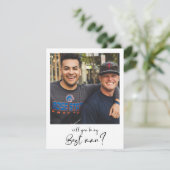 Modern Will jij bent mijn beste fotokaart (Staand voorkant)