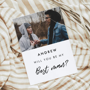 Modern Will jij bent mijn beste fotokaart Kaart