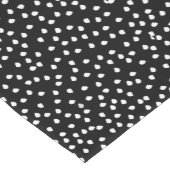 Modern Willekeurig Polka Dot Patroon Zwart-wit Korte Tafelloper (Hoek)