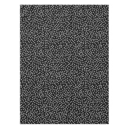 Modern Willekeurig Polka Dot Patroon Zwart-wit Tafelkleed